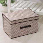 Короб стеллажный для хранения с крышкой Доляна «Браун», 40?30?25 см, коричневый