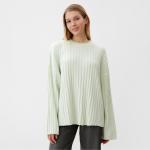 Джемпер вязаный женский MINAKU: Knitwear collection, цвет фисташковый, размер 46-48