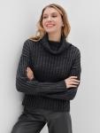 Джемпер женский MINAKU: Casual collection, темный графит, размер 44