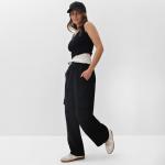 Брюки карго женские MIST размер 40-42, чёрные