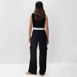 Брюки карго женские MIST размер 40-42, чёрные