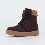 коричнев. ботинки женская Войлок