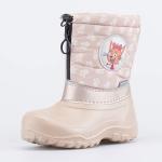 бежевый сапожки дошкольная Комбинирован.