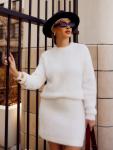 Джемпер вязаный женский MIST, размер 42, белый