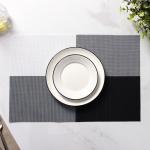 Салфетки сервировочные на стол Доляна «Настроение», 45?30 см, 4 шт., бело-чёрные