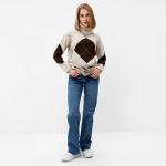 Джемпер женский MINAKU: Casual collection, бежевый, размер 42-44