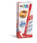 "Carioca" Ручка стираемая гелевая "OOPS" 0.7 мм 12 шт. 43039/03 цвет чернил: красный