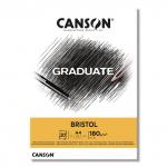 "Canson" Альбом для черчения "Graduate Bristol" 180 г/м2 A4 21 х 29.7 см склейка с одной стороны 20 л.