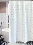 LOVELY Штора для ванной с утяжелителем;размер: 180х200 см;материал: PLE  (ткань полиэстер).