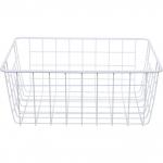 Корзина металлическая универсальная ФАРГО, цвет белый, 28*22.5*12см (лейбл)