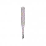 BASICARE Пинцет с широкими скошенными кончиками ROSE с цветочками