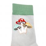 В гармонии с природой | Носки  Три мухомора, р-р 36-38 (серый/мятный)