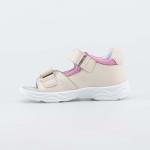 беж-роз туфли летние малодетская, дошкольная Нат. кожа