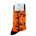 В мире животных | Носки Совы прилетели, праздник принесли, р-р 38-44 (оранжевый, черный)
