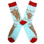 В мире животных | Носки Не переживаю за прическу, р-р 38-44 (мятный, красный)