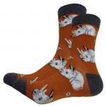 В мире животных | Носки NOсороги р-р 38-44 (красный, серый)