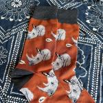 В мире животных | Носки NOсороги р-р 38-44 (красный, серый)