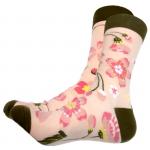 В гармонии с природой | Носки Розовые цветы, р-р 38-44 (персиковый, розовый, хаки)
