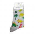 В мире животных | Носки Разноцветные динозавры, р-р 38-44 (серый)