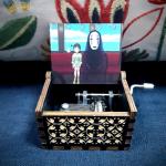 Мир Хаяо Миядзаки | Музыкальная шкатулка Унесенные призраками. С Безликим в поезде", 6,5х5,2см (черная)