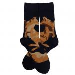 В мире животных | Носки "Лиса на охоте", р-р 36-39 (черный)