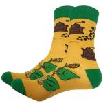 Весело и вкусно | Носки Мельница для специй, р-р 38-40 (горчичный зеленый)