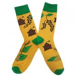 Весело и вкусно | Носки Мельница для специй, р-р 38-40 (горчичный зеленый)