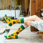 Весело и вкусно | Носки Мельница для специй, р-р 38-40 (горчичный зеленый)