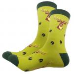 В мире живетных | Носки "Рога и копыта. Олень", р-р 38-44 (св.зеленый)