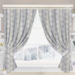 Шторы для кухни с подхватом Эстетик