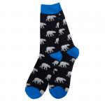 В мире животных | Носки  Белые медведи, ночь, р-р 38-45 (темно-синий)