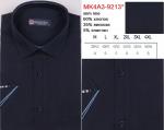 MK4A3-9213s* Сорочка муж. кор. рукав, полупритал., темно-синий, BROSTEM
