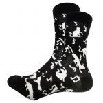 В мире животных | Носки  Котики и ноты, р-р 38-44 (черный)
