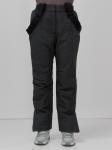 Брюки горнолыжные женские утепленные черного цвета 2111Ch