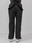 Брюки горнолыжные женские утепленные черного цвета 2111Ch