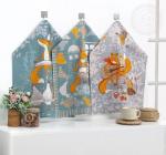 К-т полотенец "Кумушка" 50*60 см. - 3 шт. рогожка хлопок 100%