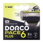  Kассеты для бритья Dorco Pace 6 c триммером, 4 шт.