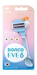 Cтанок для бритья Dorco Eve 6 3+3 жен., 2 сменные кассеты