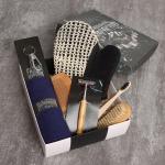 Набор подарочный «Этель. Стальной характер», полотенце, щётка, расчёска