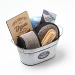 Набор подарочный «Этель. Горы зовут», 5 предметов, полотенце, мочалка, щётка