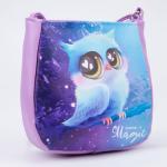 Сумка детская для девочки «Совушка» из эко-кожи, на ремешке, 17?12?5 см