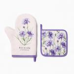 Кухонный набор «Василек»: варежка-прихватка 20?27 см, прихватка 17?17 см