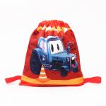 Сумка детская «Синий трактор», 35?30 см, красная