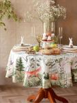 Скатерть «Этель. Пасха в лесу», d=215 см, 100% хлопок, саржа 190 г/м?