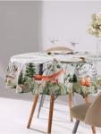 Скатерть «Этель. Пасха в лесу», d=148 см, 100% хлопок, саржа 190 г/м?