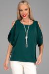 Блуза ELZA Аура изумрудный