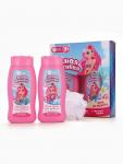 Набор детский «Самая красивая», гель-пена 250 мл, шампунь 250 мл, мочалка 25 г, Чистое счастье