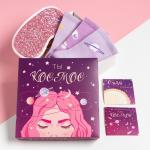 Набор подарочный KAFTAN «Космос», маска для сна, носки 3 пары, открытки 2 шт.