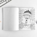 Ежедневник-Смэшбук с раскраской А5, 80 л «8 марта: Вдохновляй своей красотой»