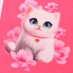 Сумка детская «Белая кошечка», 35?30 см, розовая